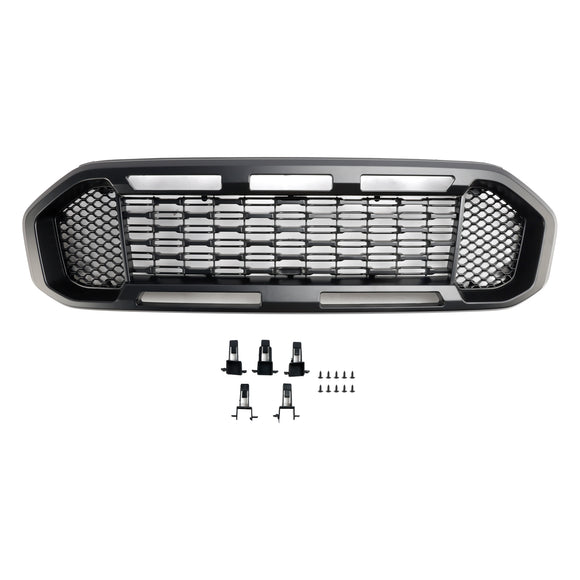 Ford Ranger 2019-2023 Grille de pare-chocs avant Raptor/Nid d'abeille/Grille noire de style maille
