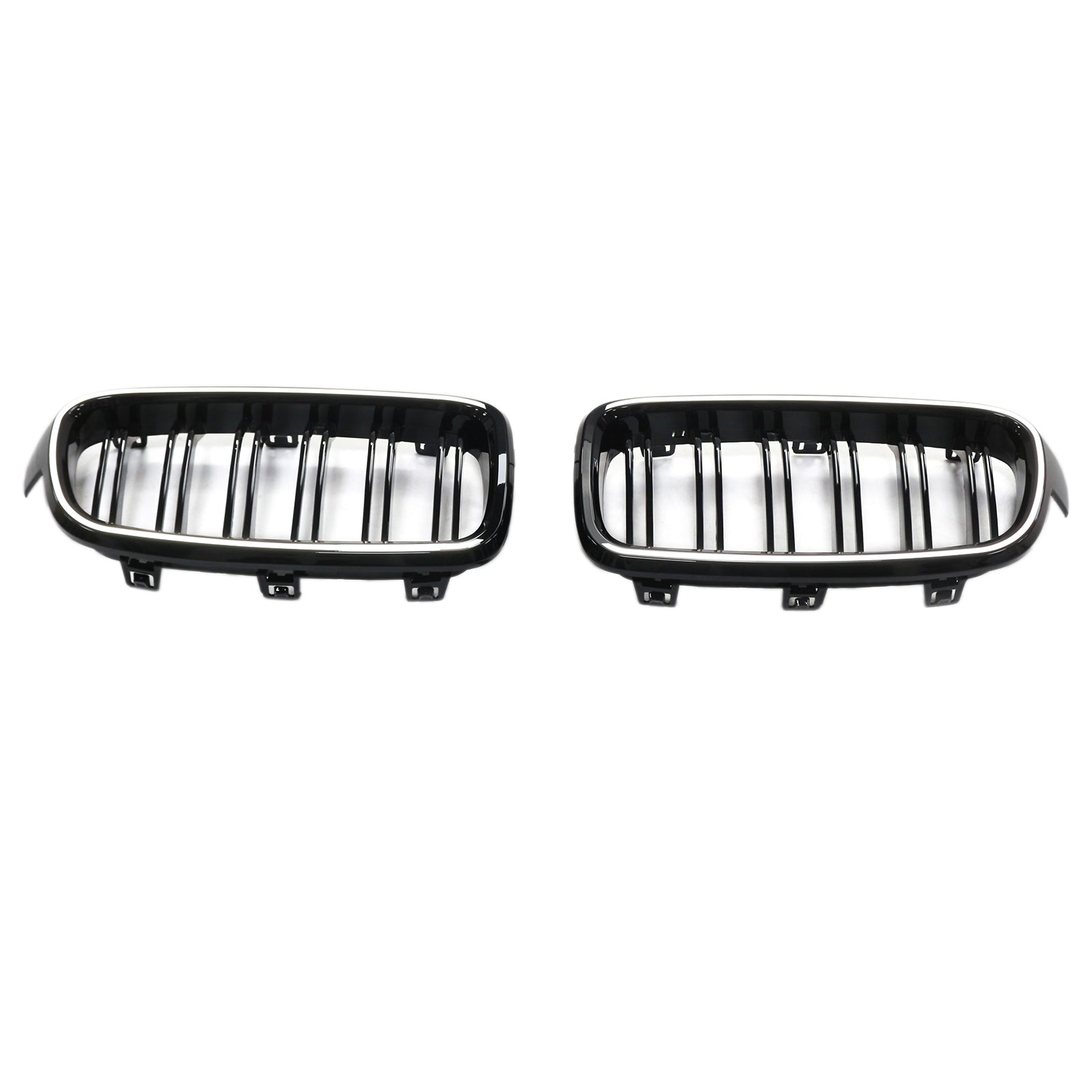 Double Slat Front Kidney Grille Grill Fit BMW 3 Series F30 F31 F35 2012-2019