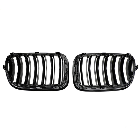2010-2014 BMW X3 F25 xDrive28i/xDrive35i/xDrive20d/xDrive30d Parrilla negra brillante Parachoques delantero Parrilla tipo riñón
