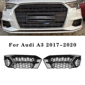 2017-2020 Audi A3 8V Frontstoßstangengrill Nebelscheinwerferabdeckung Lampenrahmen Ziergitter