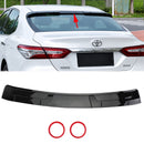 Toyota Camry LE SE XSE XLE 2018-2024 Aileron de toit de lunette arrière noir brillant-1
