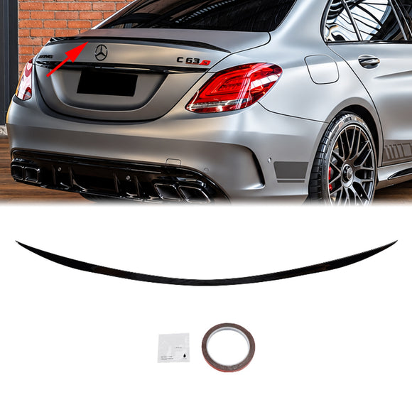Mercedes-Benz C-Klasse (2014–2021) W205 Heckspoiler in glänzendem Schwarz, AMG C63-Stil