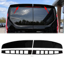 2012-2023 Ford Transit Custom V362 F3 kiiltävä musta takaparin oven kattospoileri-1
