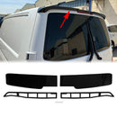 2004-2024 VW Transporter T5 T6 kaksoisovi, musta Premium navetan oven spoileri-1