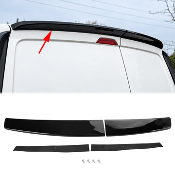2005-2018 VW Caddy Maxi Gloss Black Rear Twin Barn Door Trunk Spoiler