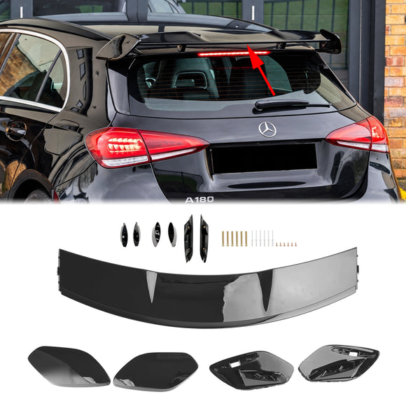 Mercedes-Benz A-Klasse (2019–2026) W177 Heckspoiler in glänzendem Schwarz, Dach