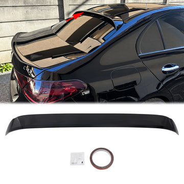 2014-2021 Mercedes-Benz C-Class W205 Gloss Black Rear Roof Wing Spoiler Lip