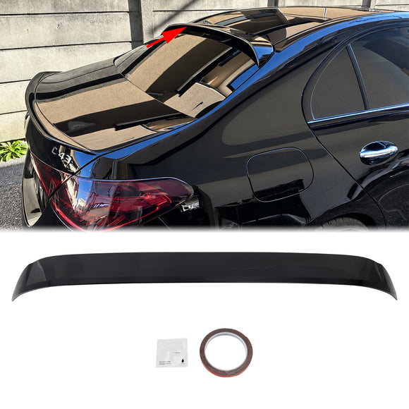 2014-2021 Mercedes-Benz C-Class W205 Gloss Black Rear Roof Wing Spoiler Lip