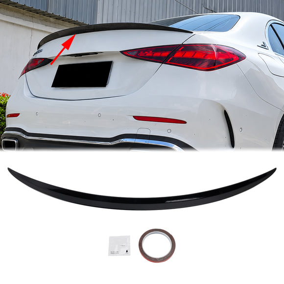 2021-2024 Mercedes-Benz C-sarja W206 Kiiltävän musta AMG-tyylinen takaspoileri