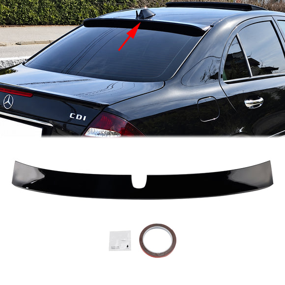 2003-2009 Mercedes-Benz E-Class W211 Sedan Gloss Black Rear Roof Wing