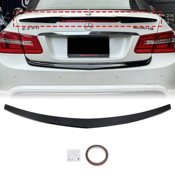 Mercedes-Benz E-Klasse Coupé uit 2010-2017 W207 C207 Glanzend zwarte achterspoiler