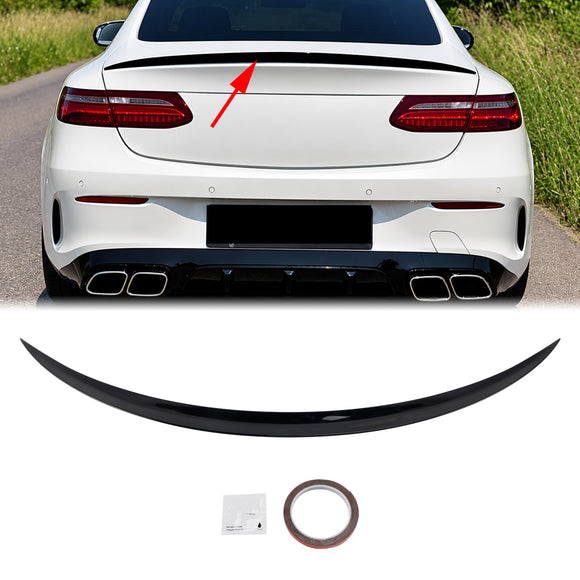 Glanzend zwarte achterspoiler voor Mercedes-Benz E-Klasse C238 W213 Coupé 16+ AMG-stijl