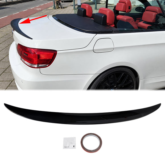 2007–2013 BMW 3er E93 Cabrio, glänzend schwarzer Heckspoiler