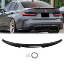 Spoiler traseiro preto brilhante para BMW Série 3 G20 G80 2018+ estilo M4-1