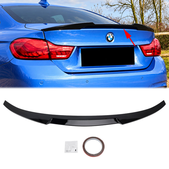 2014-2020 BMW 4 Series F36 4DR Coupe kiiltävä musta takaspoileri M4 Style