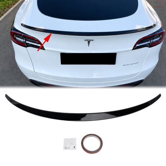 2020–2026 Tesla Model Y, glänzend schwarzer Heck-Kofferraumspoiler, originaler Fabrikstil