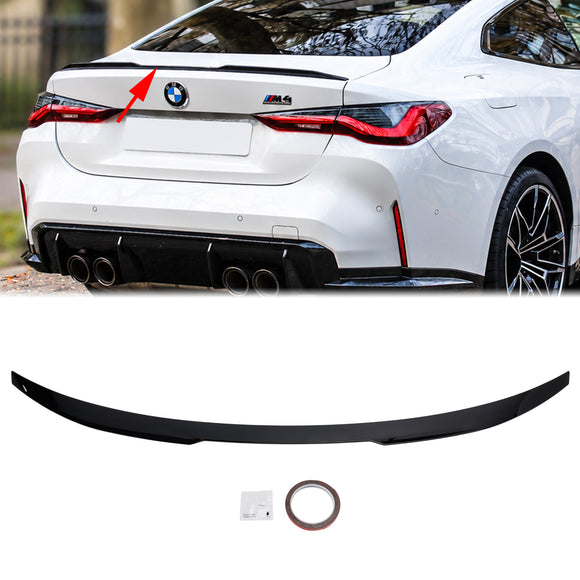 2020-2026 BMW Serie 4 Coupé G22 G82 Spoiler posteriore nero lucido Stile M4