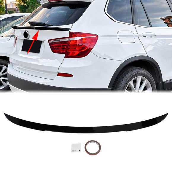 2010-2018 BMW X3 F25 Gloss Black Rear Mid Boot Spoiler