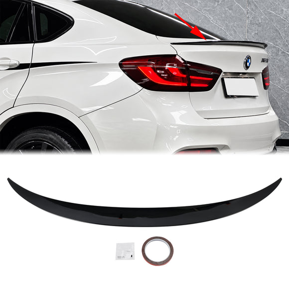 2014–2019 BMW X6 X6M F16 F86 glänzend schwarzer Heckspoiler