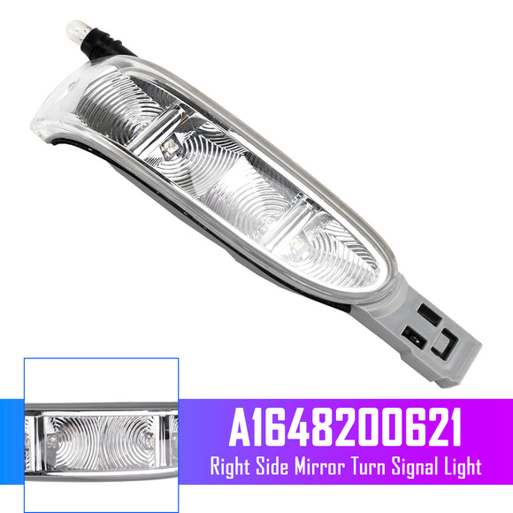 2005-2008 Mercedes ML W164 GL X164 Pair Side Mirror Turn Signal Light A1648200521 A1648200621