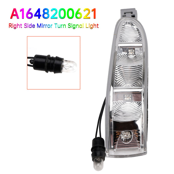 2005-2008 Mercedes ML W164 GL X164 Pair Side Mirror Turn Signal Light A1648200521 A1648200621