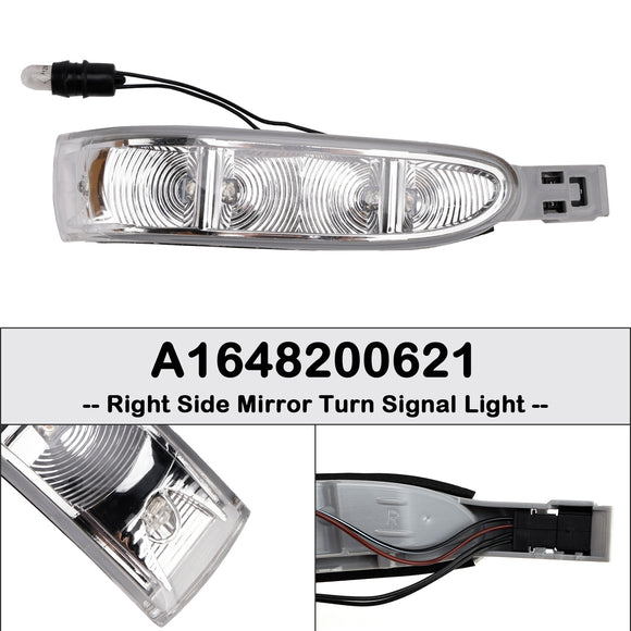 2005-2008 Mercedes ML W164 GL X164 Pair Side Mirror Turn Signal Light A1648200521 A1648200621