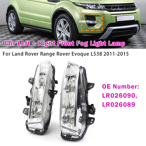 Range Rover Evoque L538 2011-2015 Coppia fendinebbia anteriore sinistro + destro LR026090 LR026089