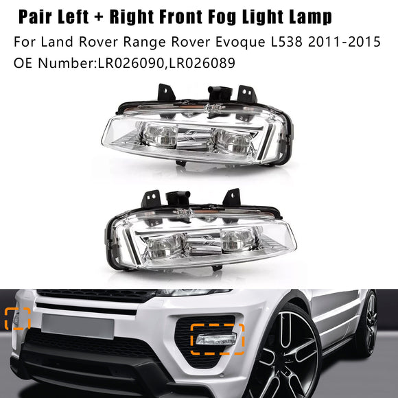 Range Rover Evoque L538 2011-2015 Coppia fendinebbia anteriore sinistro + destro LR026090 LR026089
