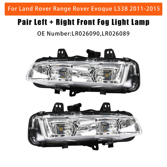 Range Rover Evoque L538 2011-2015 Coppia fendinebbia anteriore sinistro + destro LR026090 LR026089