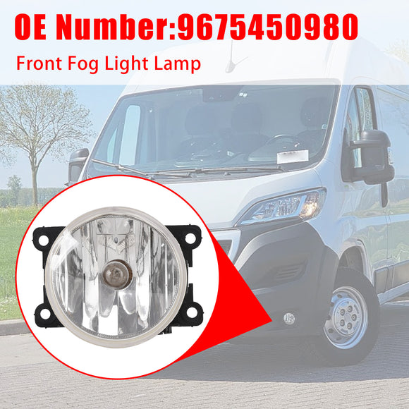 2008-2023 Peugeot Partner Boxer Expert 2x Front Fog Light Lamp 9675450980 6206N0