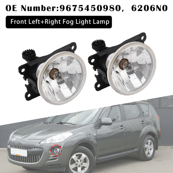 2008-2023 Peugeot Partner Boxer Expert 2x Front Fog Light Lamp 9675450980 6206N0