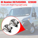 2008-2023 Peugeot Partner Boxer Expert 2x Front Fog Light Lamp 9675450980 6206N0-37