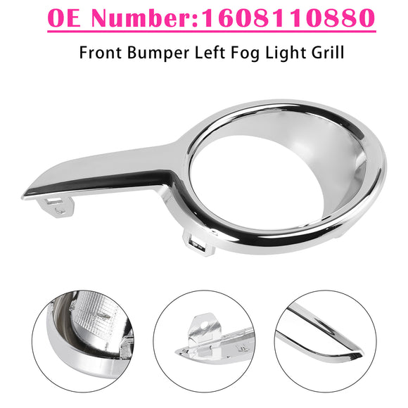 Links + Rechts Mistlamp Grill 1608110880 1608111480 Voor Peugeot 208 2012-2015