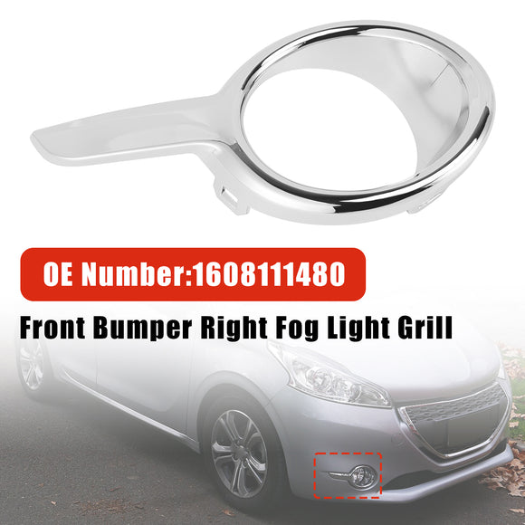 Links + Rechts Mistlamp Grill 1608110880 1608111480 Voor Peugeot 208 2012-2015