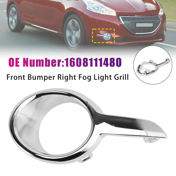 Links + Rechts Mistlamp Grill 1608110880 1608111480 Voor Peugeot 208 2012-2015