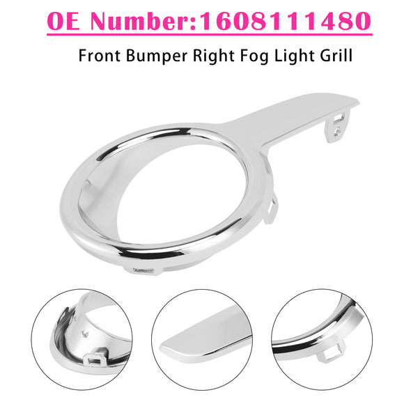 Links + Rechts Mistlamp Grill 1608110880 1608111480 Voor Peugeot 208 2012-2015
