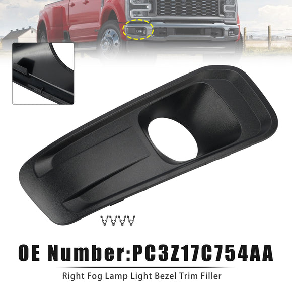 2023–2024 Ford F-450/F-550 Super Duty 6,7 l 7,3 l links rechts Nebelscheinwerfer-Lichtblende-Zierfüller PC3Z17C755AA PC3Z17C754AA