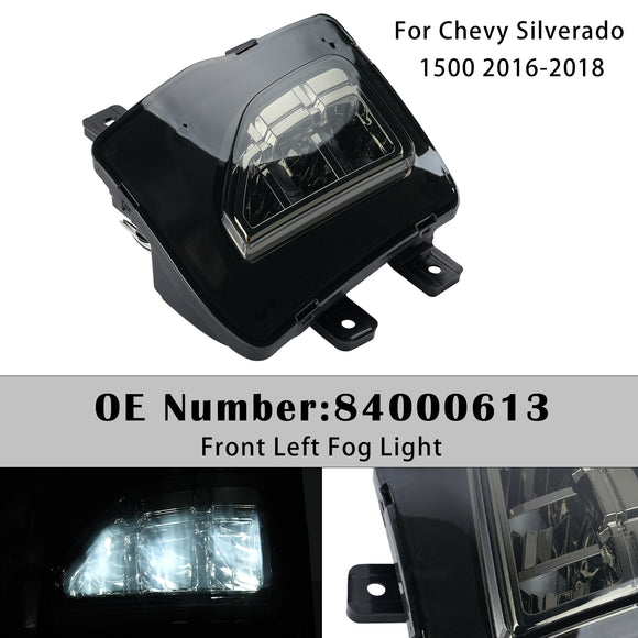 2016-2018 Chevy Silverado 1500 luz antiniebla delantera 84000613 84000614