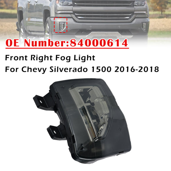 2016-2018 Chevy Silverado 1500 luz antiniebla delantera 84000613 84000614
