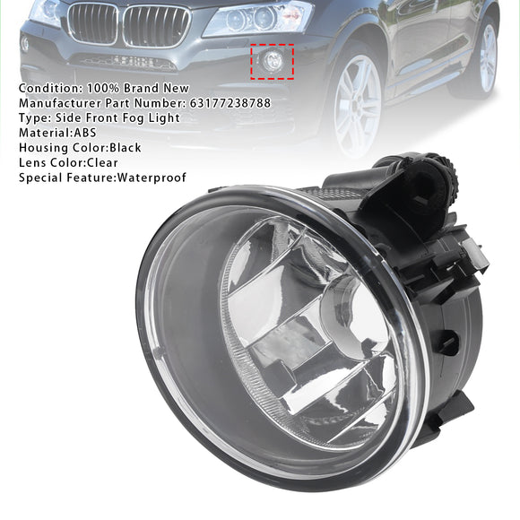 2010-2019 BMW X3 X4 X5 X6 Pair Front Fog Light Lamps Without Bulbs 63177238787 63177238788