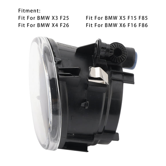 2010-2019 BMW X3 X4 X5 X6 Pair Front Fog Light Lamps Without Bulbs 63177238787 63177238788