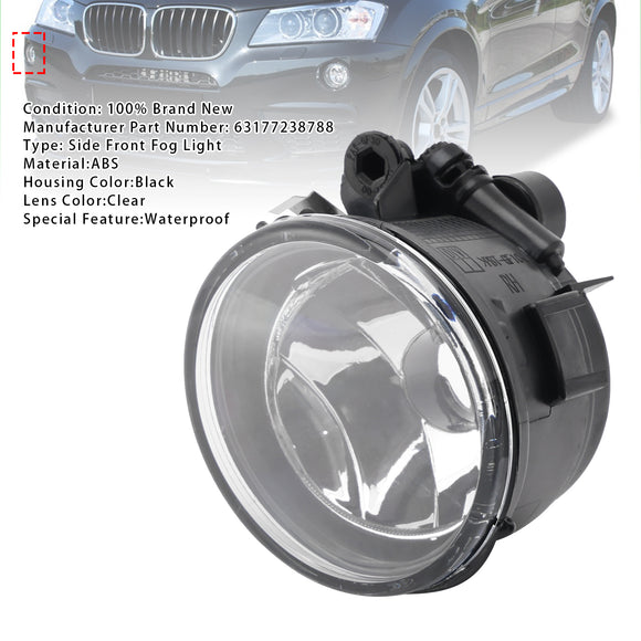 2010-2019 BMW X3 X4 X5 X6 Pair Front Fog Light Lamps Without Bulbs 63177238787 63177238788