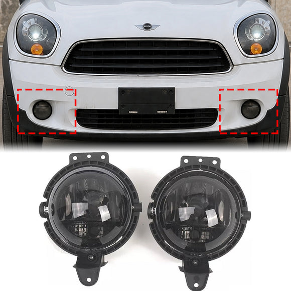 2007-2015 Mini R55 R56 R57 R58 R59 Par Amortecedor Dianteiro Luz de Nevoeiro Lente de Fumaça 63172751295 51112751295