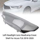 2018-2020 Acura TLX Lente del faro sinistra + destra Guscio della copertura del faro-17