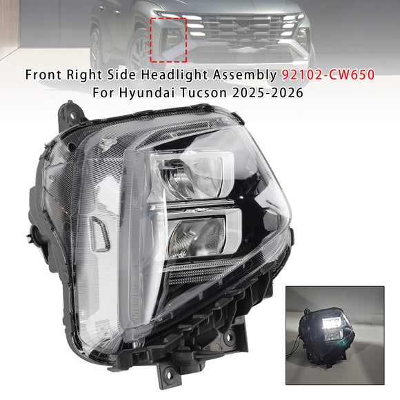 2025-2026 Hyundai Tucson 2PCS Left + Right Headlight Assembly 92102-CW650 92101-CW650