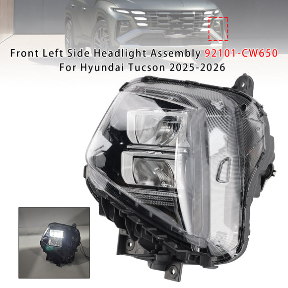 2025-2026 Hyundai Tucson 2PCS Left + Right Headlight Assembly 92102-CW650 92101-CW650