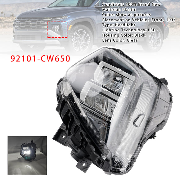 2025-2026 Hyundai Tucson 2PCS Left + Right Headlight Assembly 92102-CW650 92101-CW650