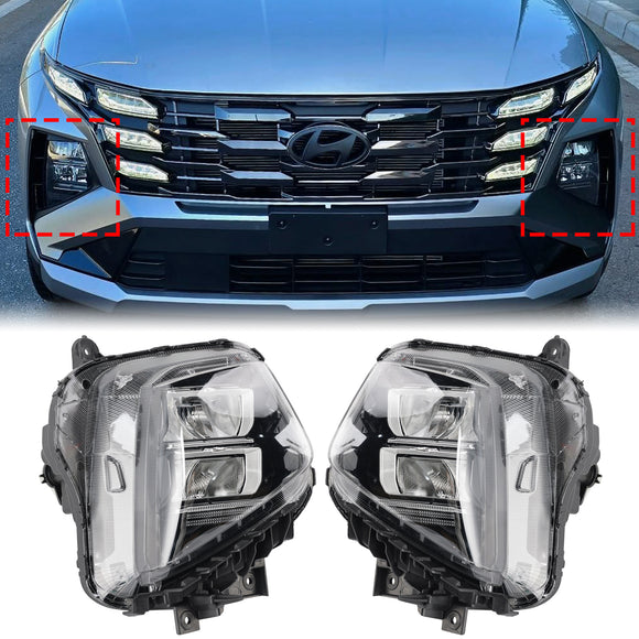 2025-2026 Hyundai Tucson 2PCS Left + Right Headlight Assembly 92102-CW650 92101-CW650