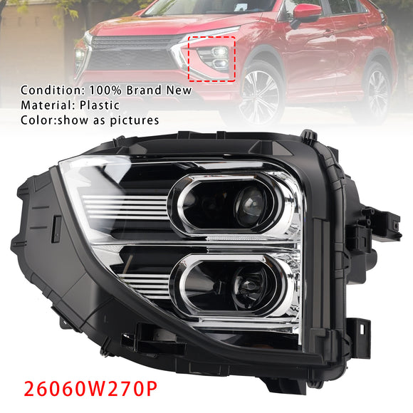 2022-2025 Mitsubishi Eclipse Cross Front Left+Right LED Headlight 26060W270P 26010W270P