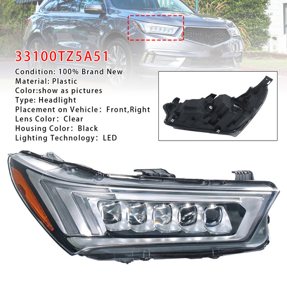 2017-2020 Acura MDX Links + Rechts LED-koplamp 33100TZ5A51 33150TZ5A51
